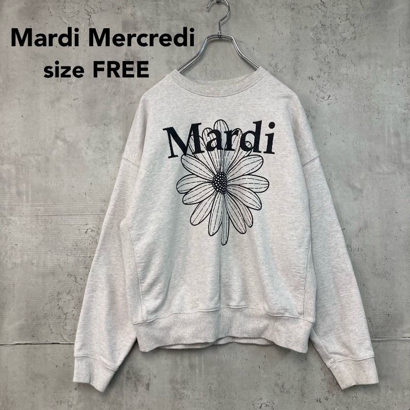 Mardi Mercredi マルディメクルディ スウェット トレーナー フラワー
