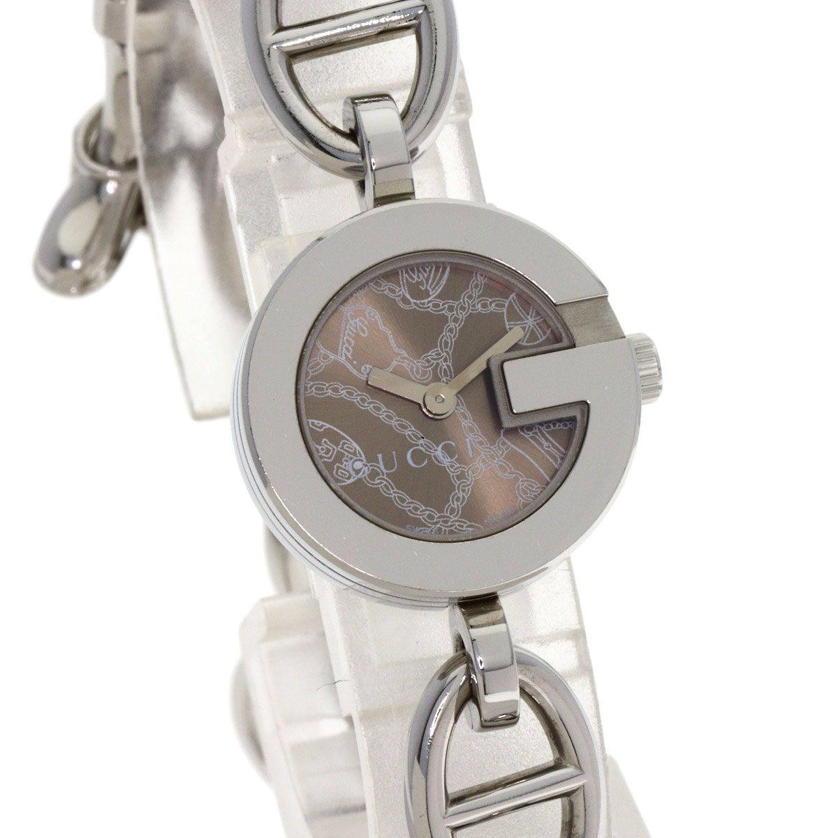 GUCCI グッチ 107 チャームウォッチ 腕時計 SS SS レディース [中古