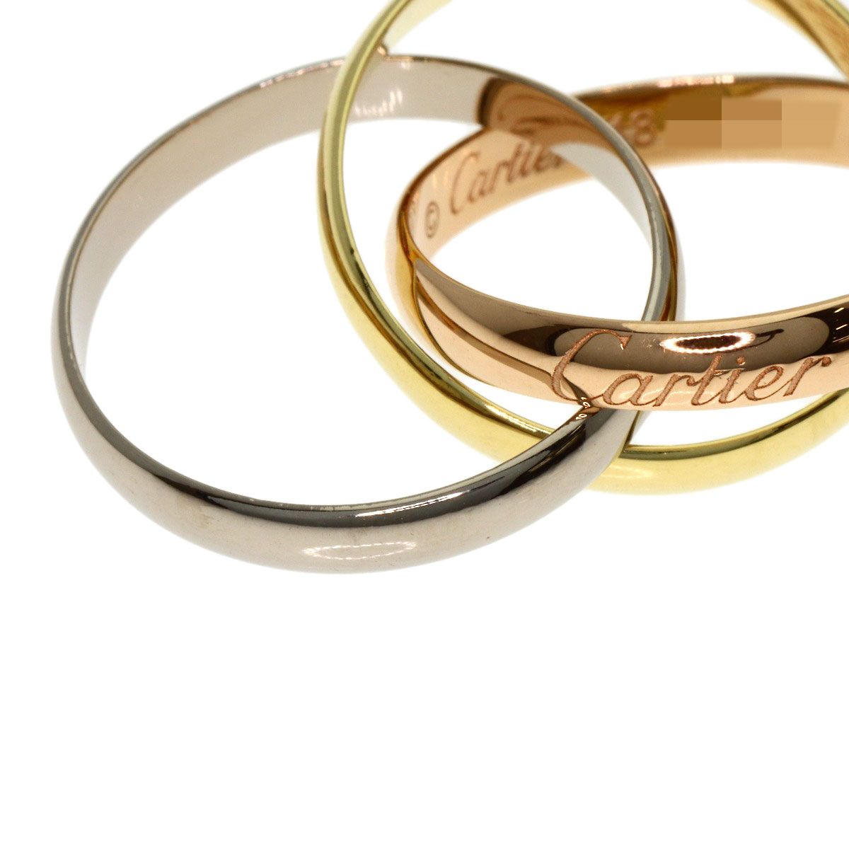 CARTIER カルティエ トリニティ SM #48 現行モデル リング・指輪 K18YG