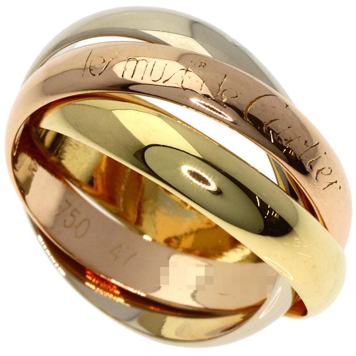 CARTIER カルティエ トリニティ #47 リング・指輪 K18YG K18PG K18WG