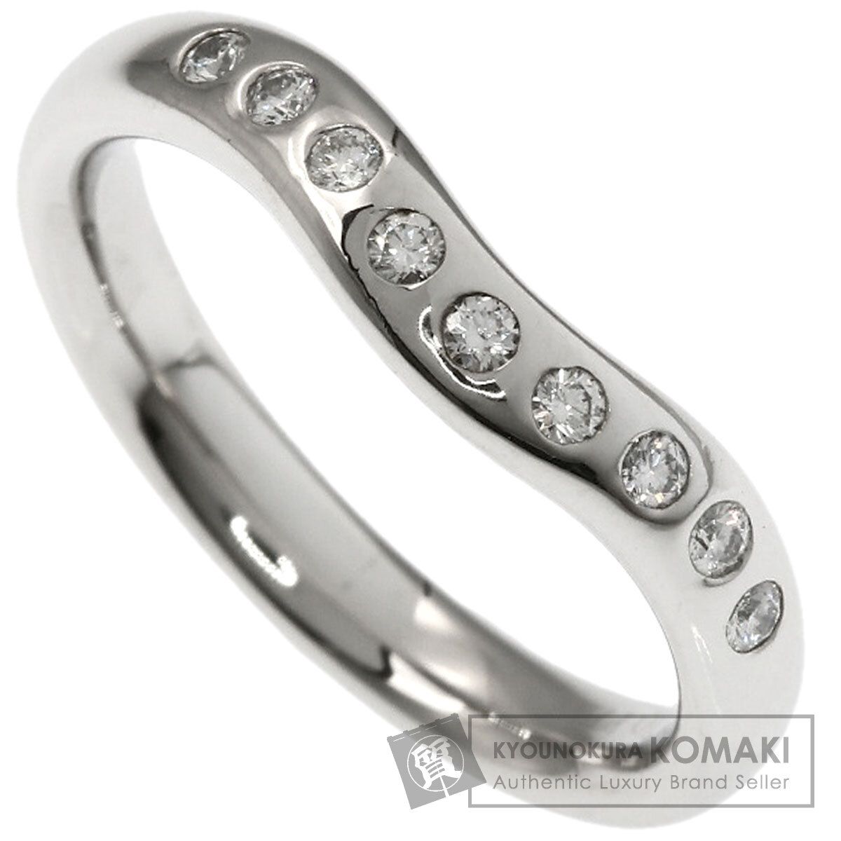 TIFFANY&Co. ティファニー カーブドバンド ダイヤモンド リング・指輪