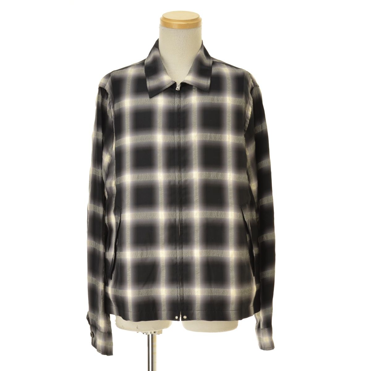 MINEDENIM】22SS Cuprawool Ombre Check Harrington JKTジャケット