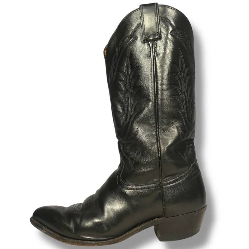 Tony Lama トニーラマ ウエスタンブーツ 27 黒 ブラック 刺繍 メキシコ