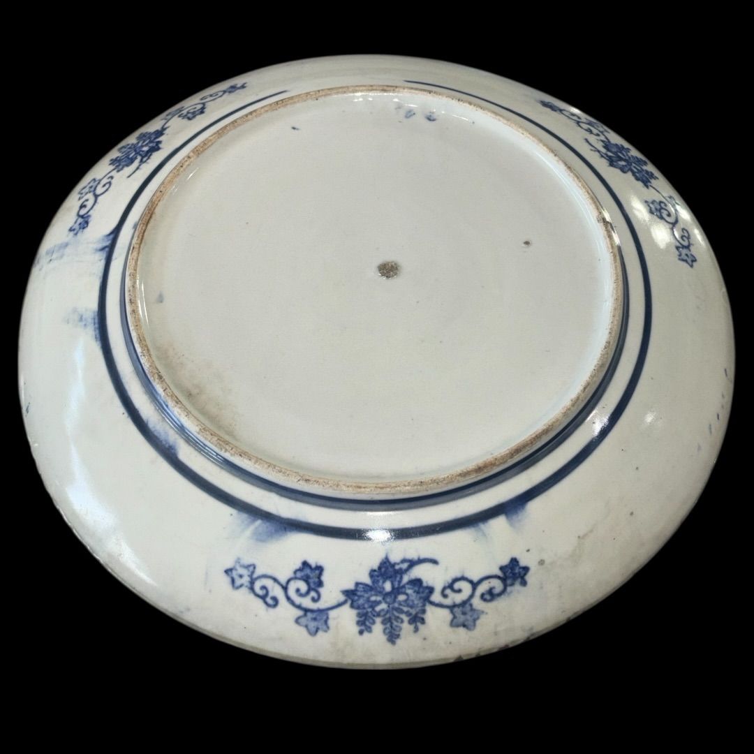 明治時代~昭和初期 伊万里 イゲ皿 骨董 アンティーク 時代物 染付 希少