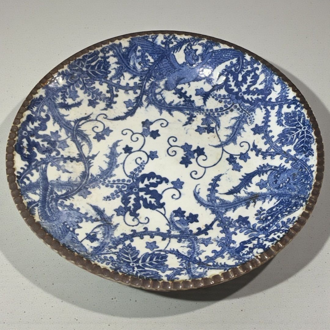 明治時代~昭和初期 伊万里 イゲ皿 骨董 アンティーク 時代物 染付 希少