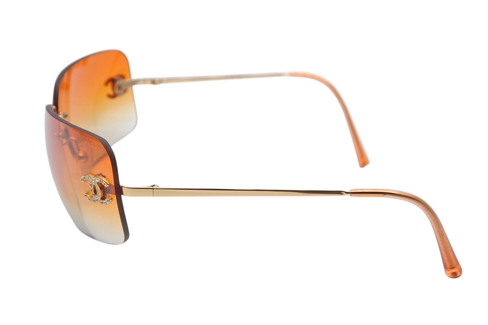 極美品 CHANEL シャネル スクエア サングラス ココマーク 4017-D