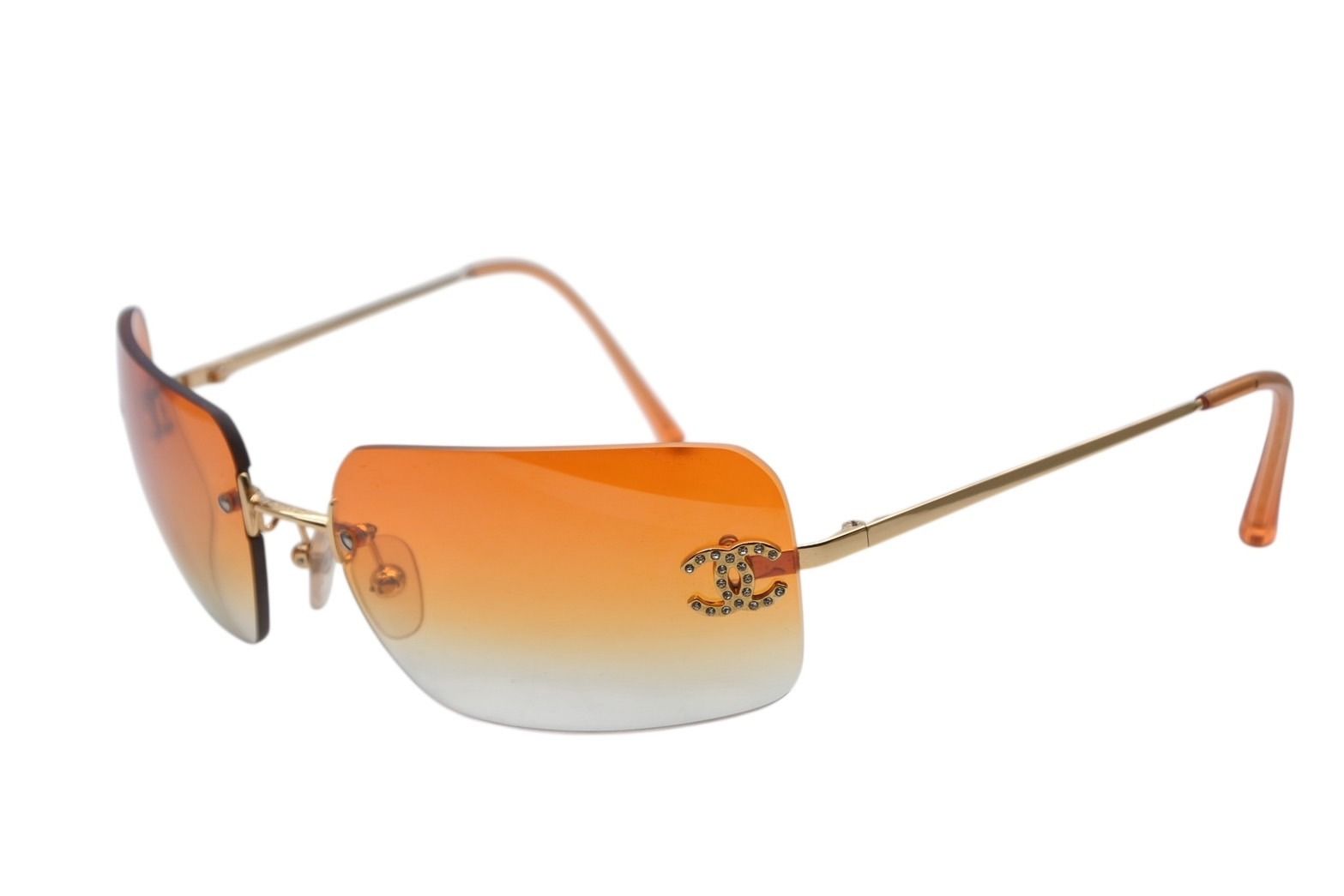 極美品 CHANEL シャネル スクエア サングラス ココマーク 4017-D