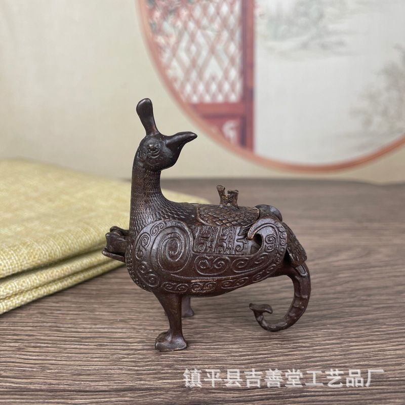 新品未使用 古銅 作り古し 合金 十二生肖 奔 家庭 公室 面 装飾 工芸品