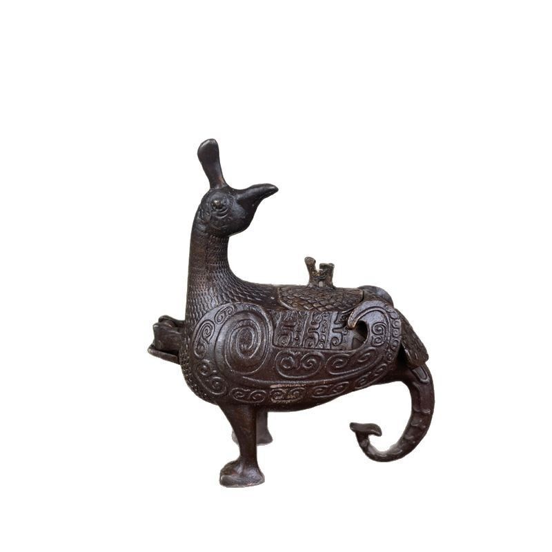 新品未使用 古銅 作り古し 合金 十二生肖 奔 家庭 公室 面 装飾 工芸品