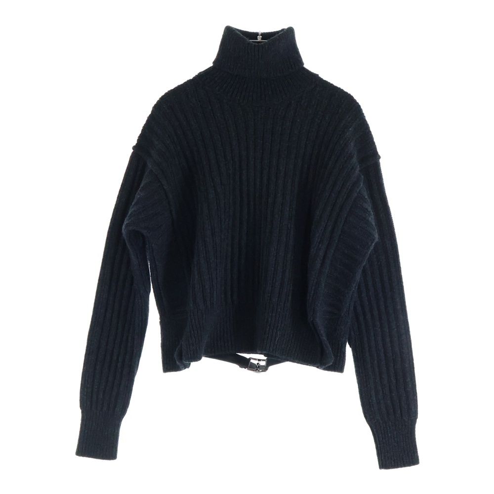 HERMES (エルメス) 25AW レザーバックベルト ウール タートルネック