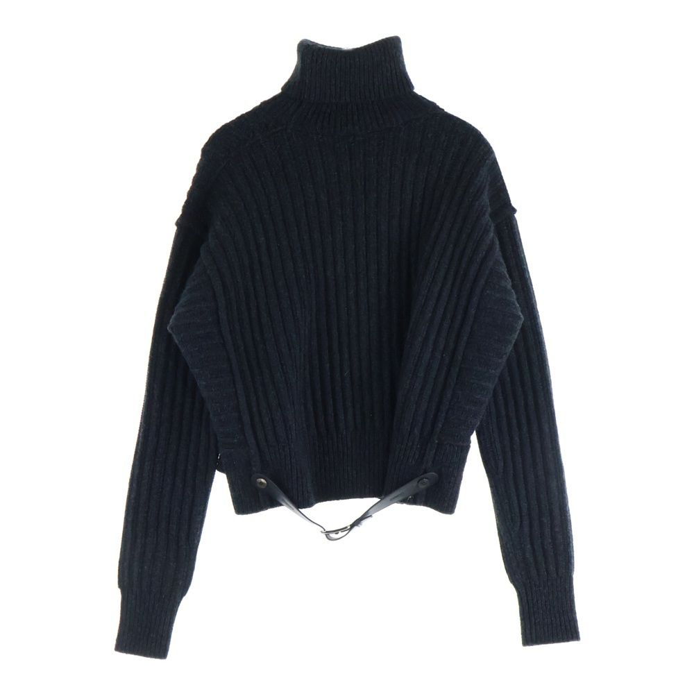 HERMES (エルメス) 25AW レザーバックベルト ウール タートルネック