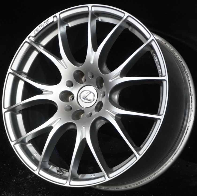 美品 RAYS レイズ HOMURA 2×7 19インチ 8.5J +36 120 5H 1本 補修用に 
