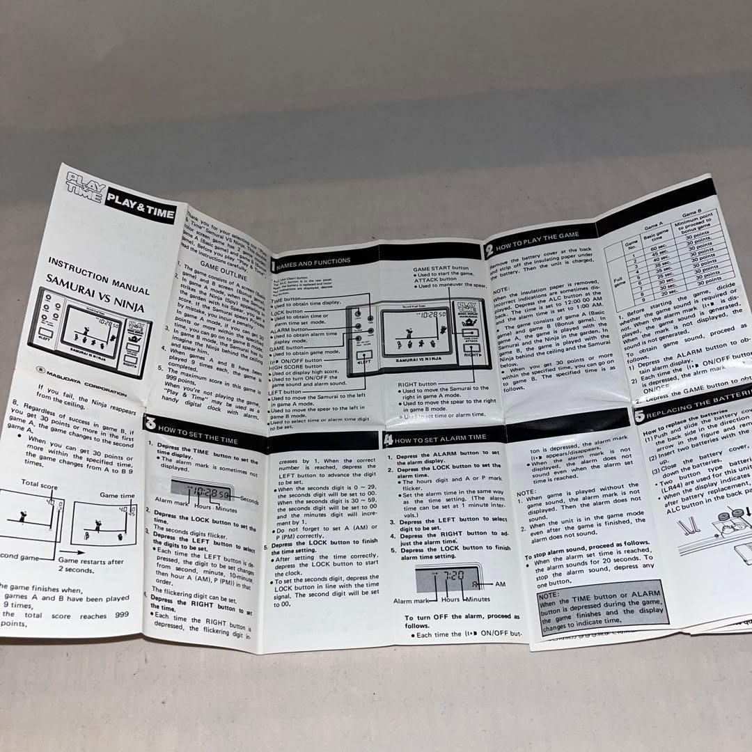 レア】SAMURAI VS NINJA (侍 VS 忍者) ☆LSIゲーム ゲームウォッチ