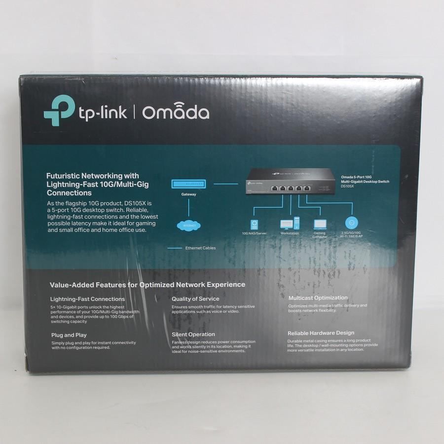 新品未開封】TP-Link Omada DS105X スイッチングハブ 5ポート 10G