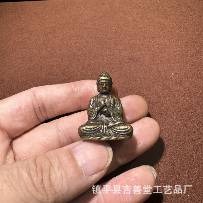 新品未使用 チベット式 イエロー ネパール 人物 仏像 室内 茶道 工芸品