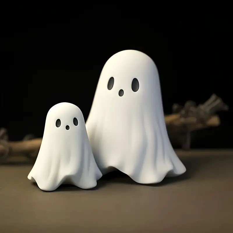 ハロウィンゴースト デコレーション オブジェ - かわいい樹脂製インテリア