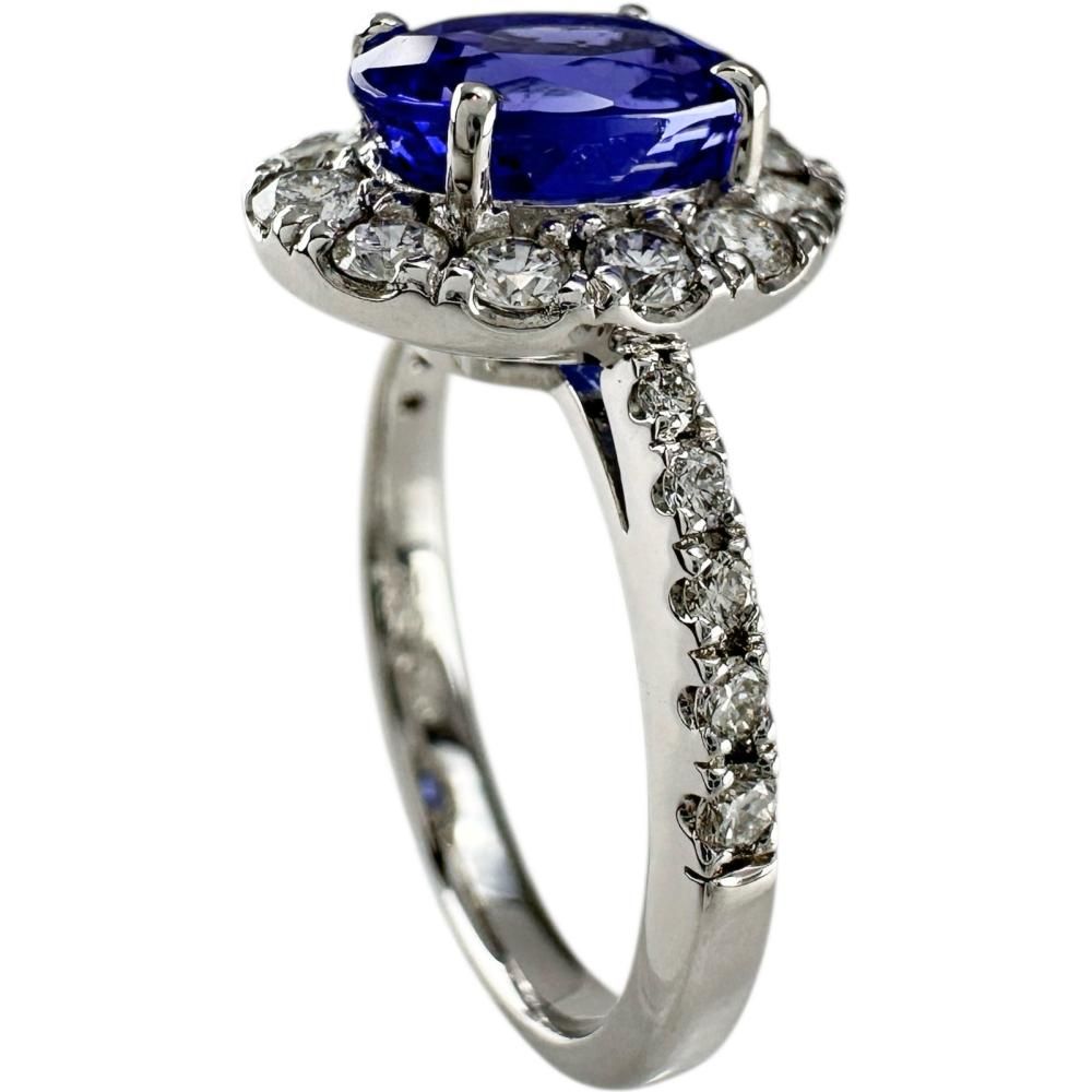 12号 タンザナイト 2.01ct ダイヤモンド 0.62ct リング・指輪 Pt950