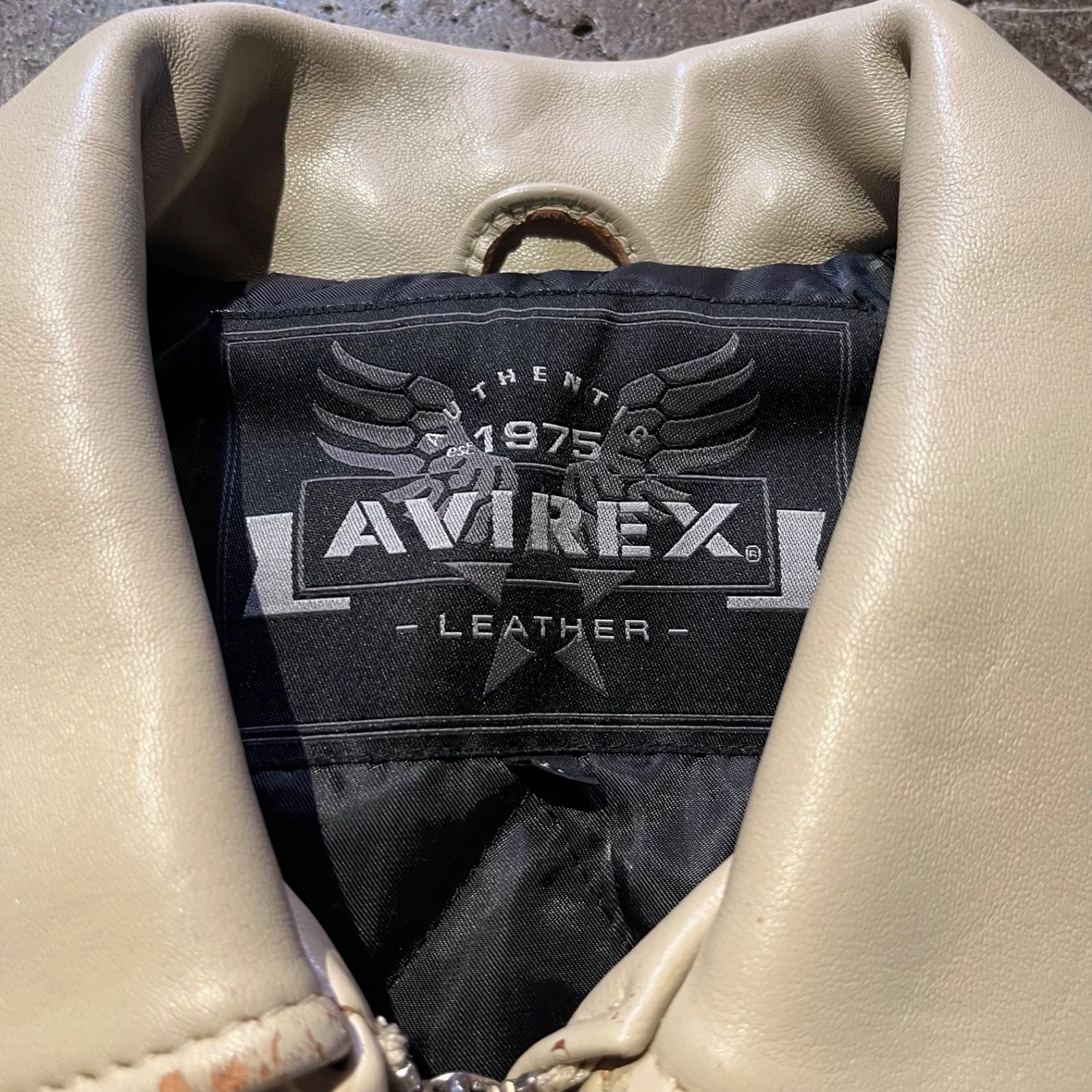 AVIREX アヴィレックス DRAGON&SNAKE LEATHER JACKET ドラゴン 