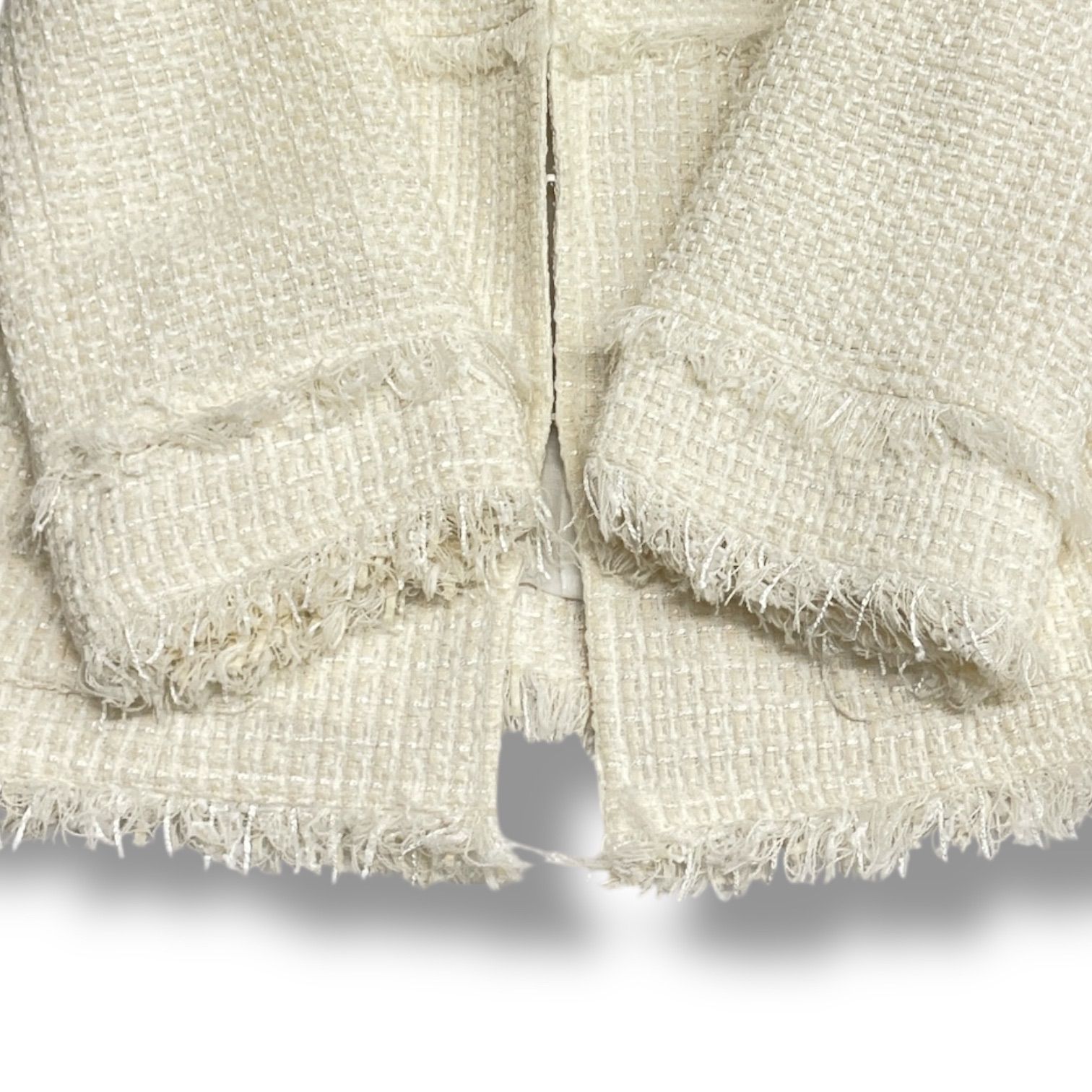 Rene ルネ ツイードジャケット ノーカラージャケット TISSUE ツイード