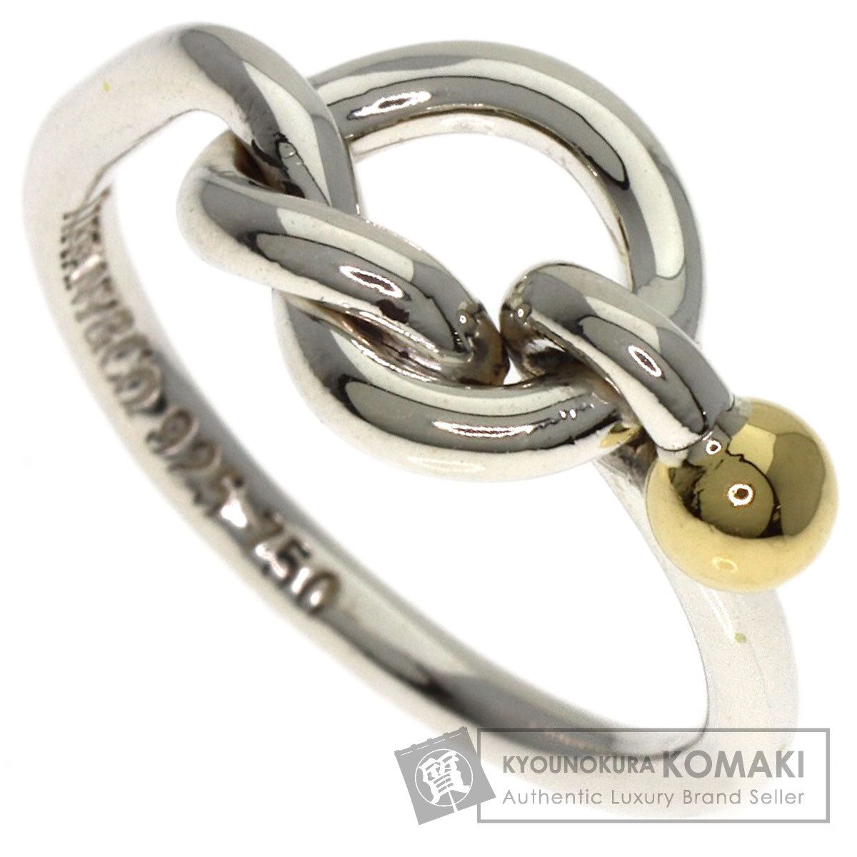 TIFFANY&Co. ティファニー ラブノット リング・指輪 SV K18YG