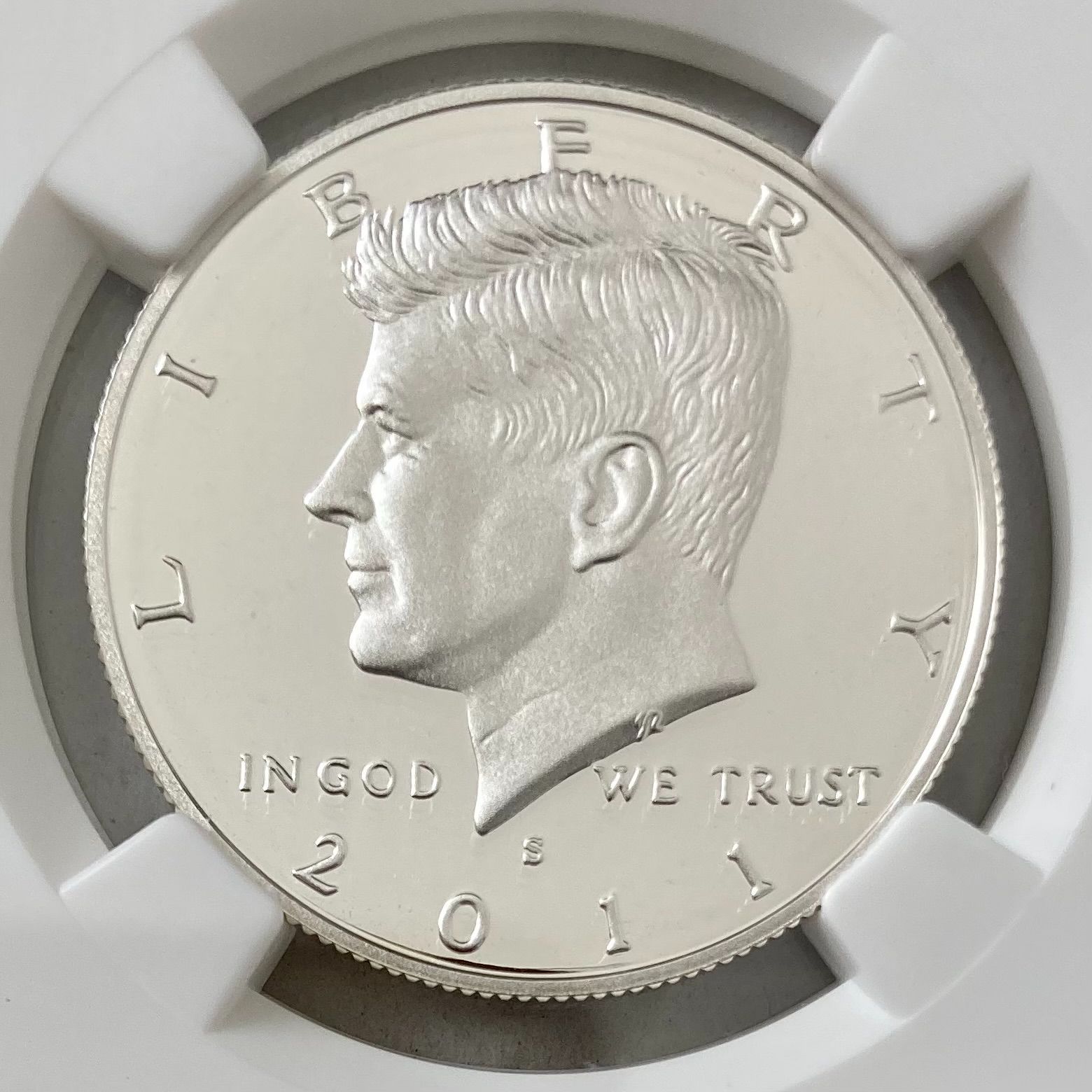 NGC準最高鑑定 PF69 1995年 ケネディ 1/2ドル銀貨 SV900 NGC準最高鑑定