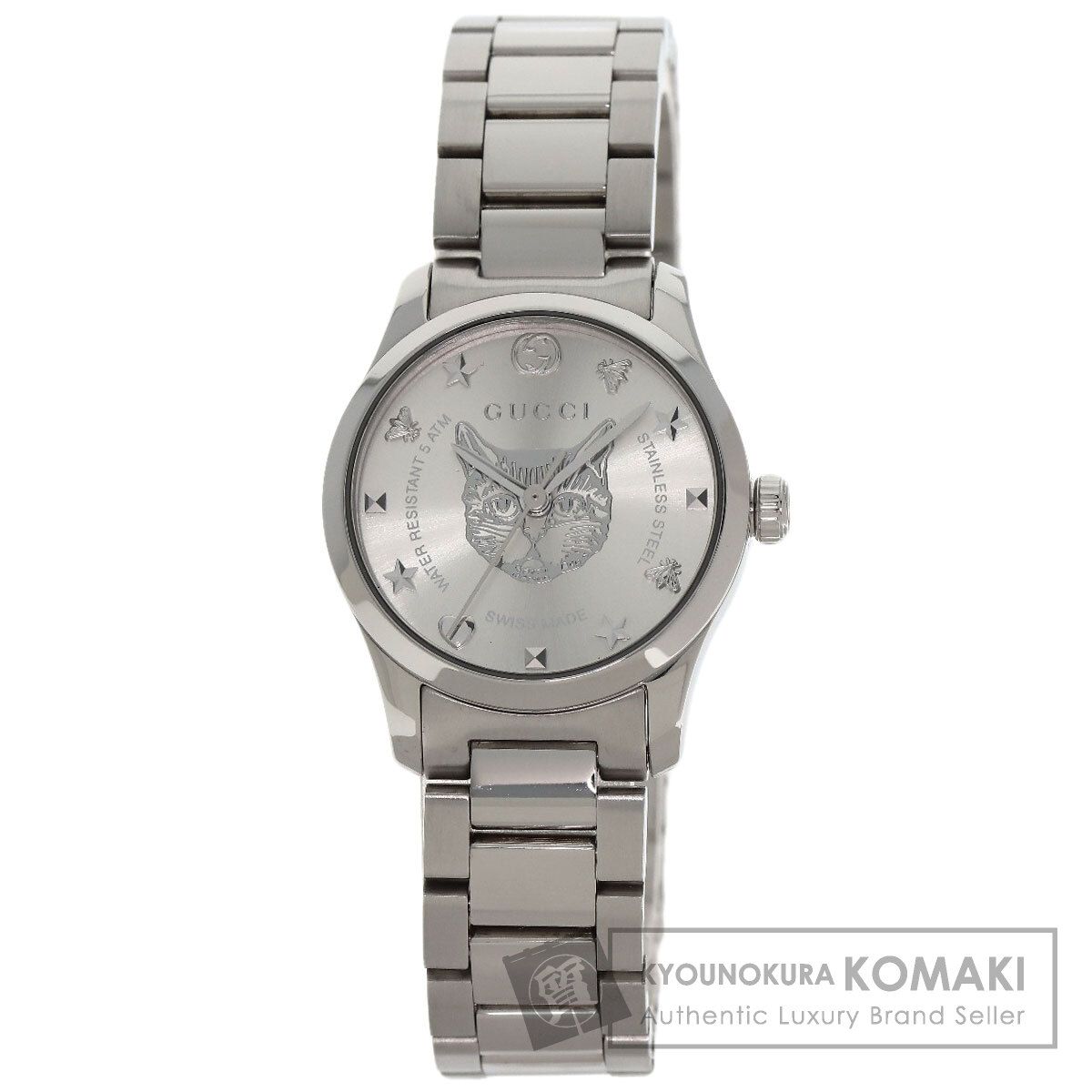 GUCCI グッチ YA126595 Gタイムレス キャットヘッド 126.5 腕時計 SS