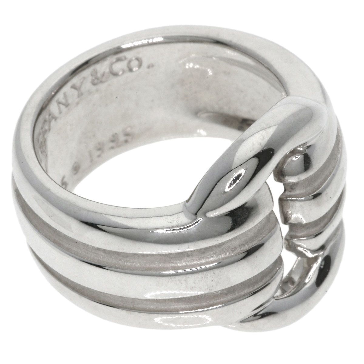TIFFANY&Co. ティファニー グルーブド サークル リング・指輪 SV