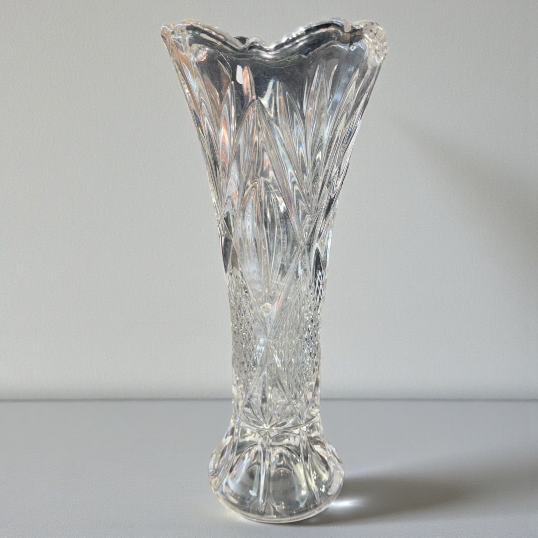 vitrometan vitrometan クリスタルガラス 花瓶 カットガラス ヴィト