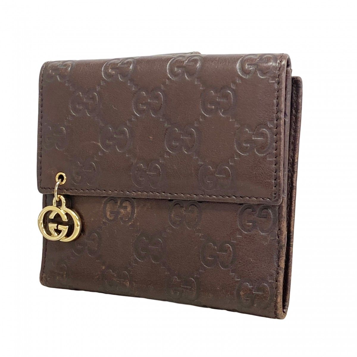 6ae5766-k】グッチ 財布 グッチシマ 212105 レザー ブラウン