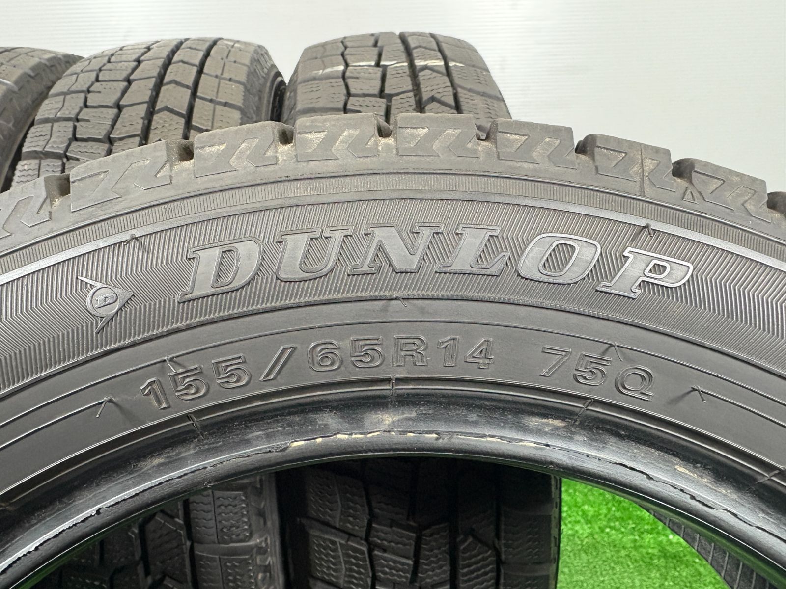 送料無料☆155/65R14 ダンロップ WM02 2020年製 4本 冬 タイヤ