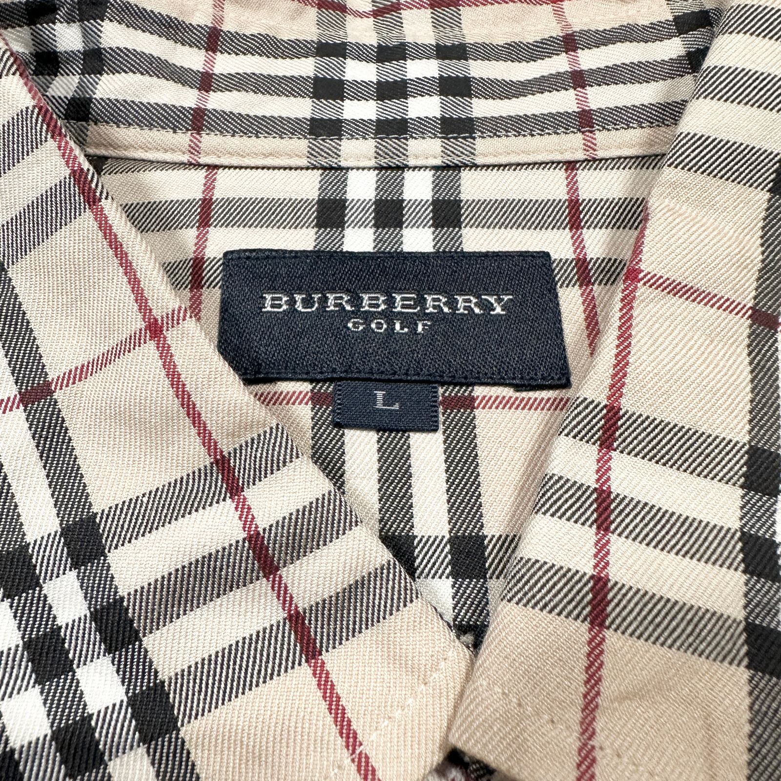 美品】BURBERRY GOLF バーバリーゴルフ ノバチェック シャツ L - メルカリ