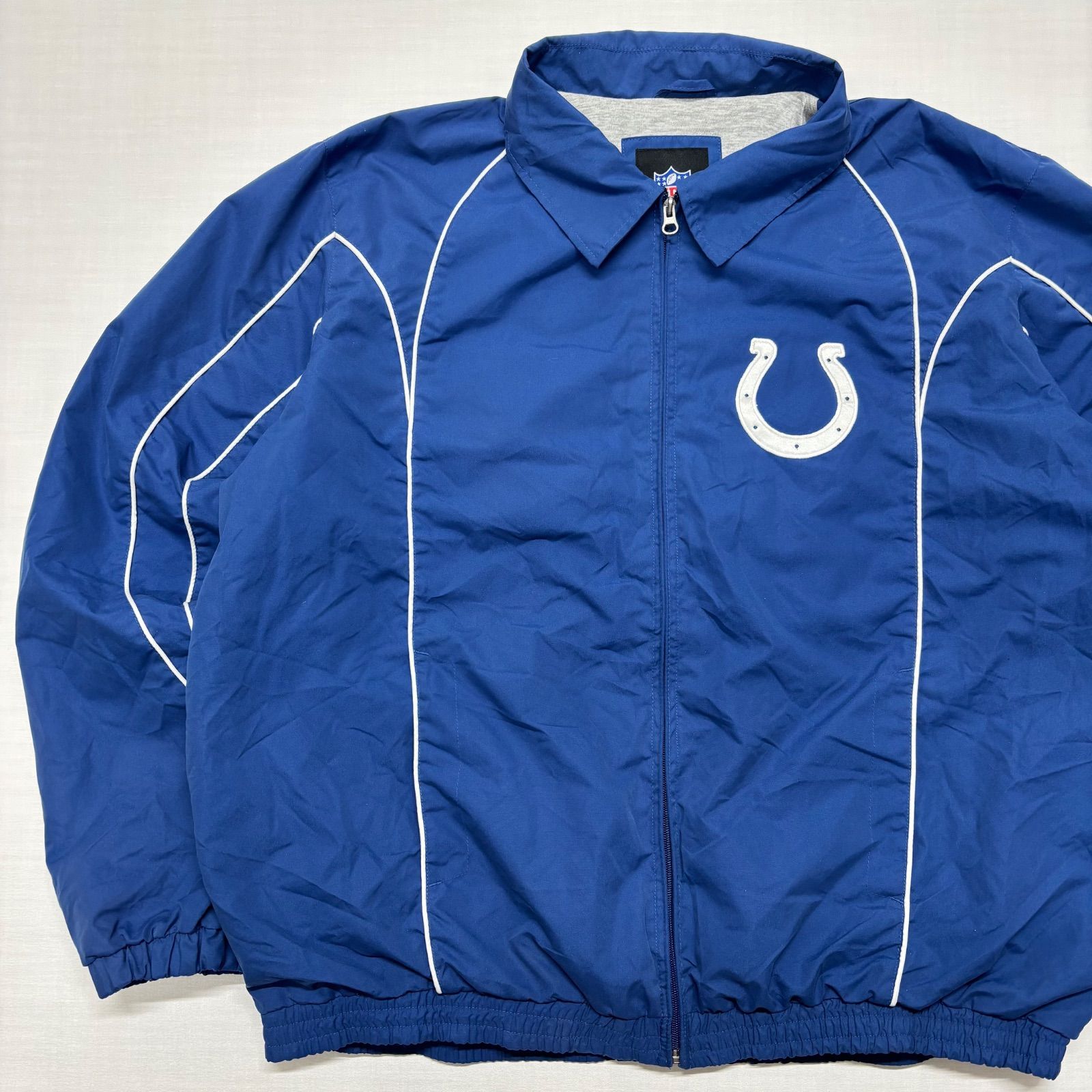 NFL コルツ ナイロンジャケット 青 XL 刺繍ロゴ G-III ビッグロゴ