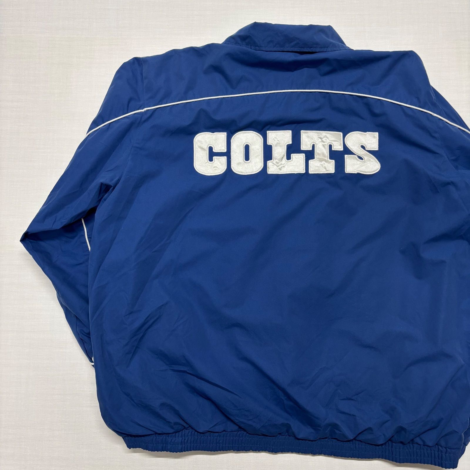 日本最安 コルツ 刺繍ロゴ ナイロンプルオーバー ジャケット NFL 古着 