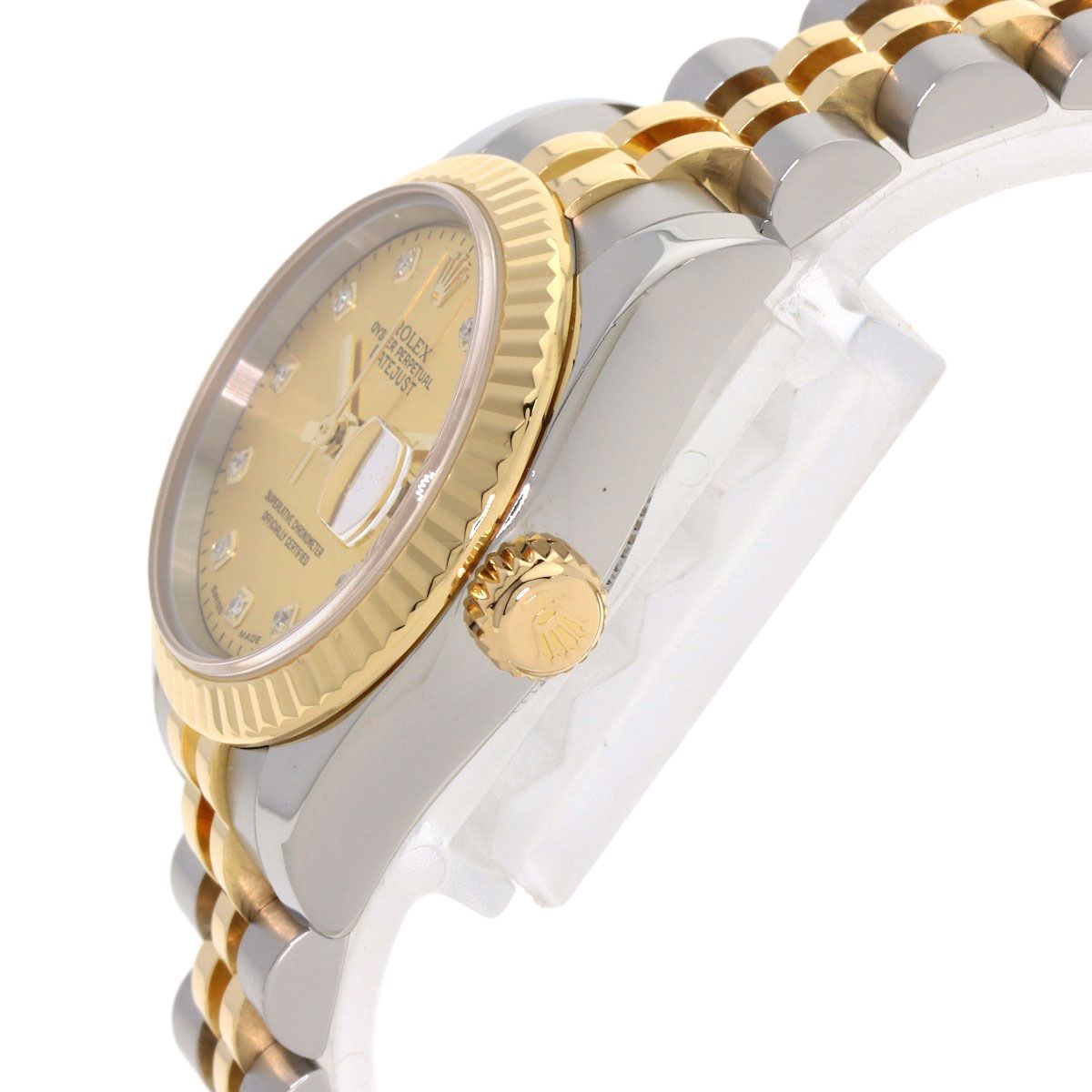 ROLEX ロレックス 179173NG デイトジャスト 10P ダイヤモンド 腕時計