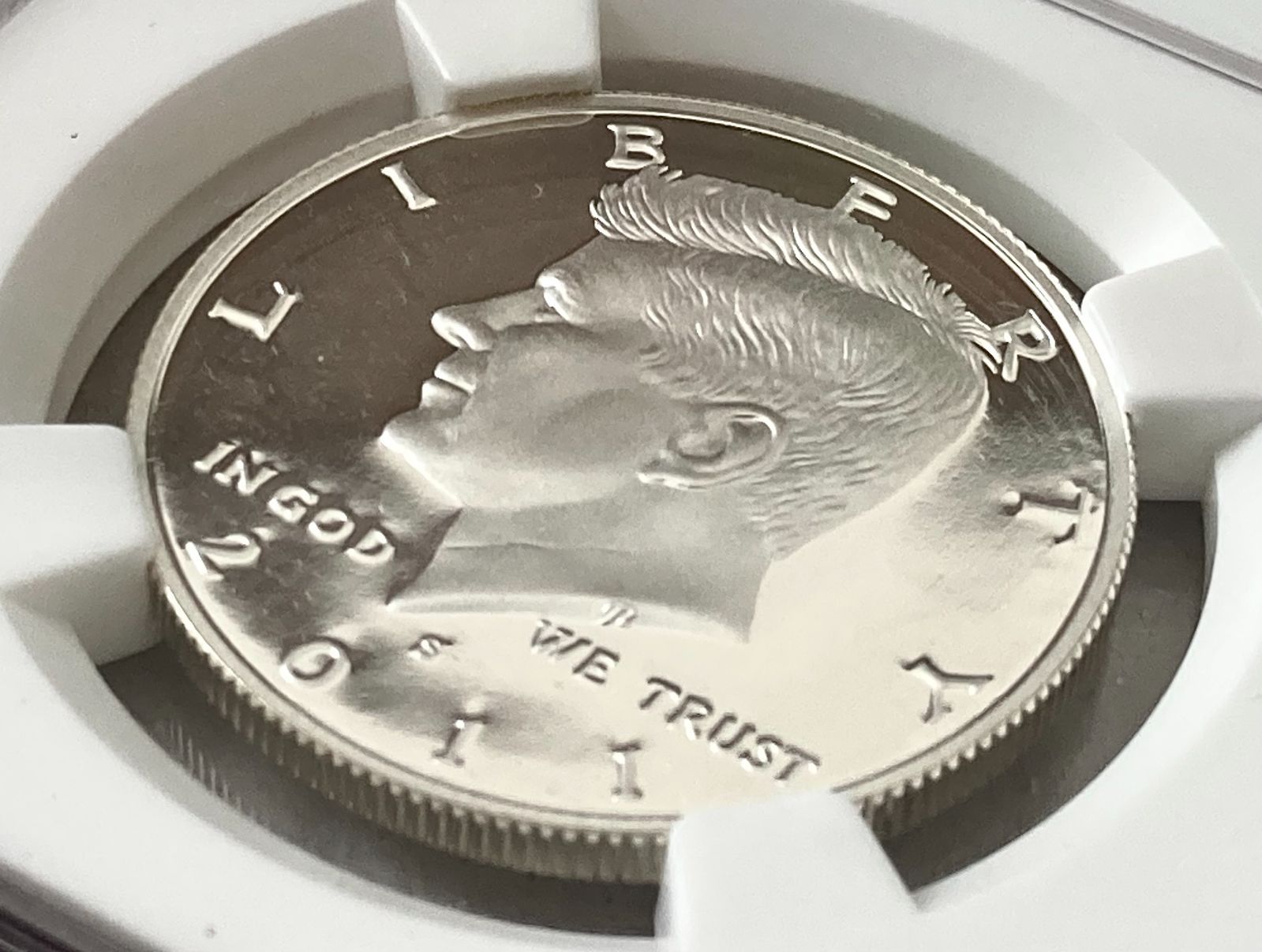 NGC最高鑑定☆2011年ケネディ大統領追悼ハーフダラー プルーフ銀貨 