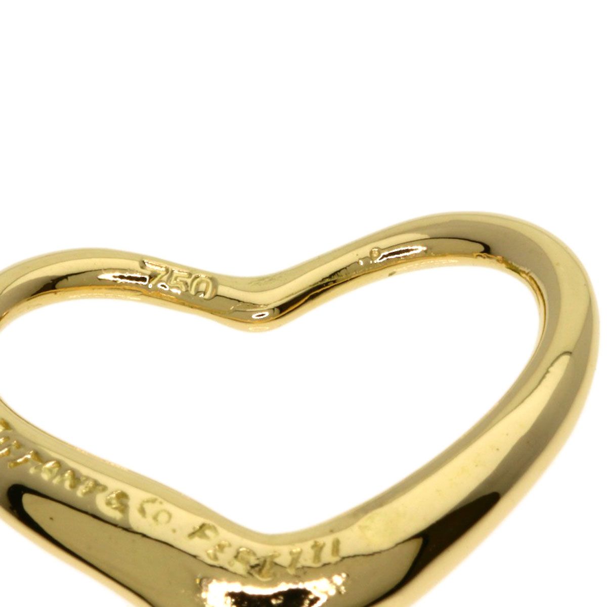 TIFFANY&Co. ティファニー オープンハート ペンダントトップ K18YG