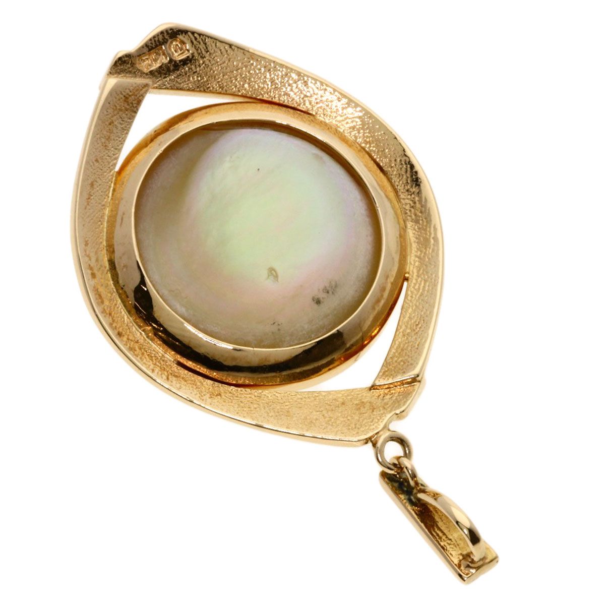 TASAKI タサキ マベパール 真珠 ペンダントトップ K14PG レディース