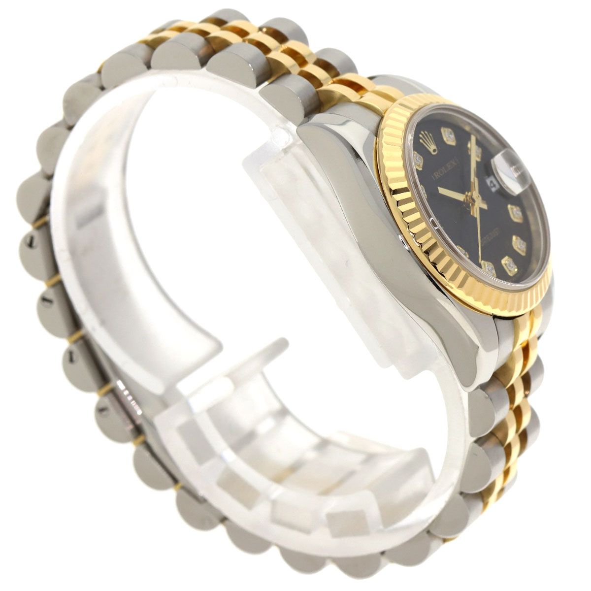 ROLEX ロレックス 179173G デイトジャスト 10P ダイヤモンド 腕時計 SS