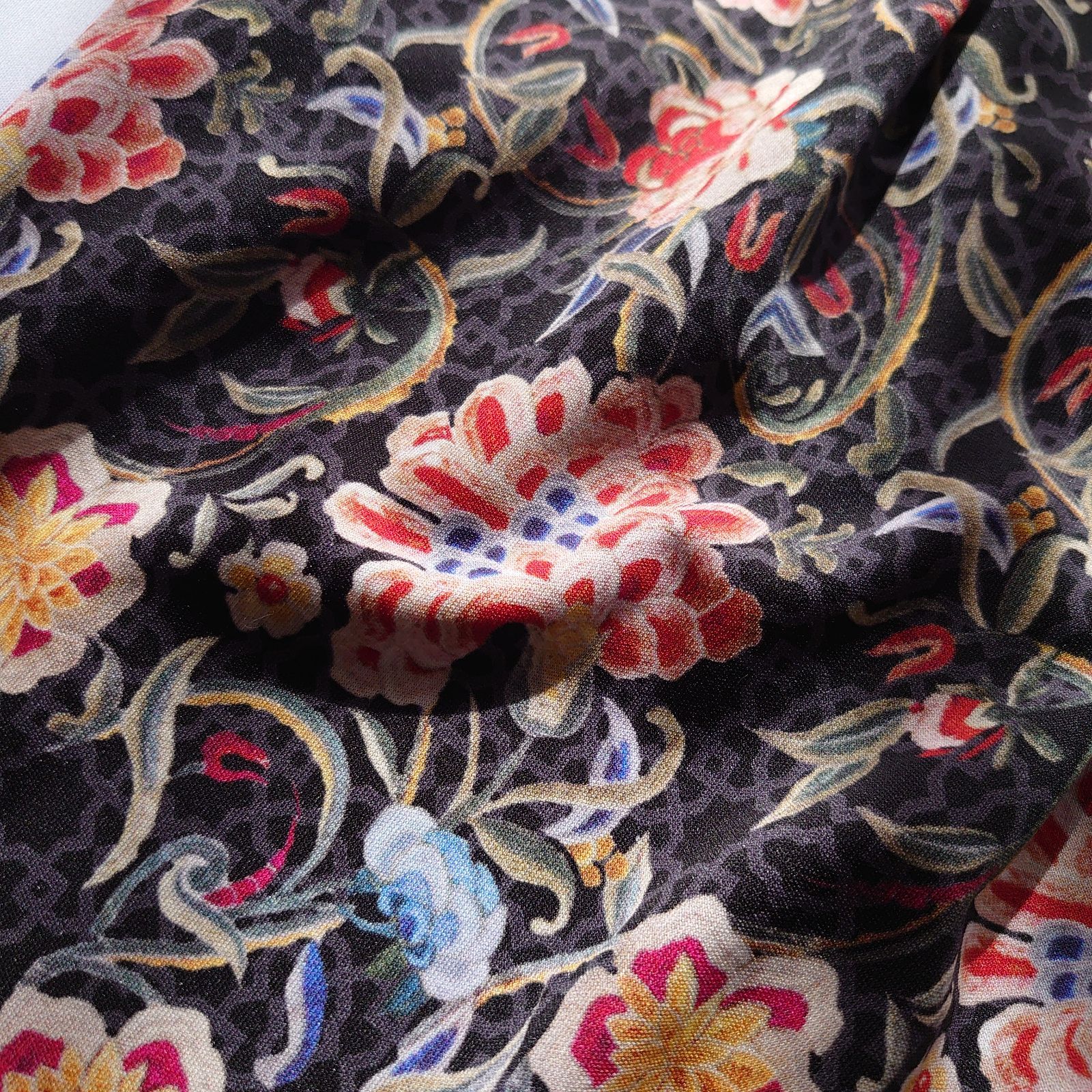 ヴィヴィアンタム 花柄スカート ひざ丈 ウエストゴム パワーネット 0 S