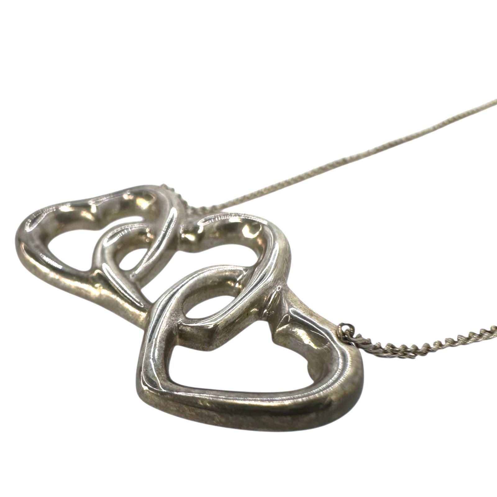 Tiffany&Co.】 ティファニー トリプルハート ネックレス SV925 3.5g