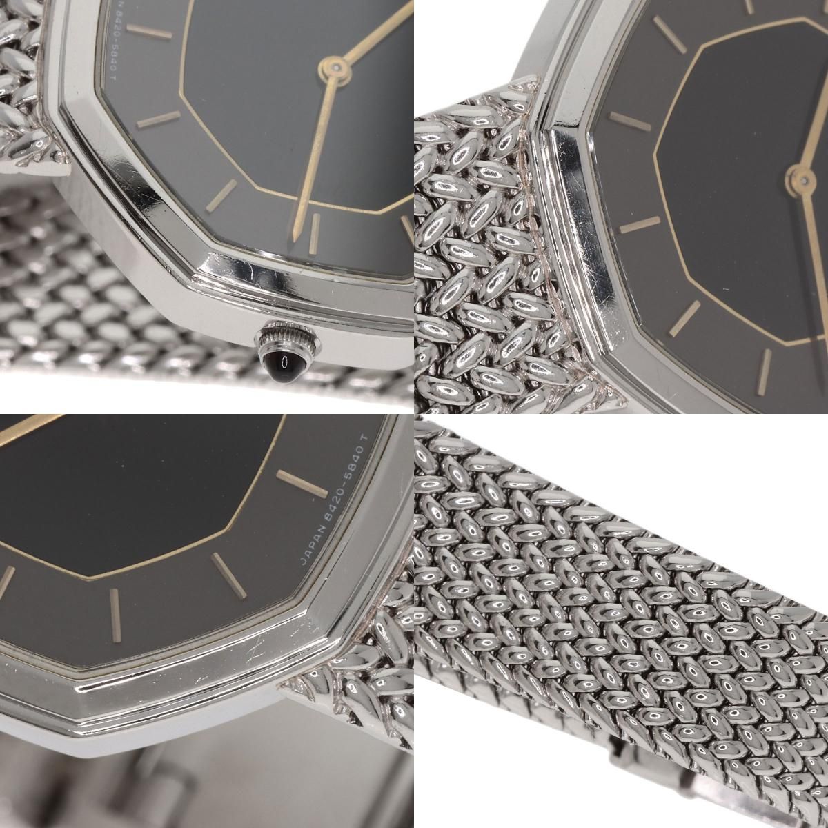 SEIKO セイコー 8420-5660 クレドール オクタゴン 腕時計 SS SS