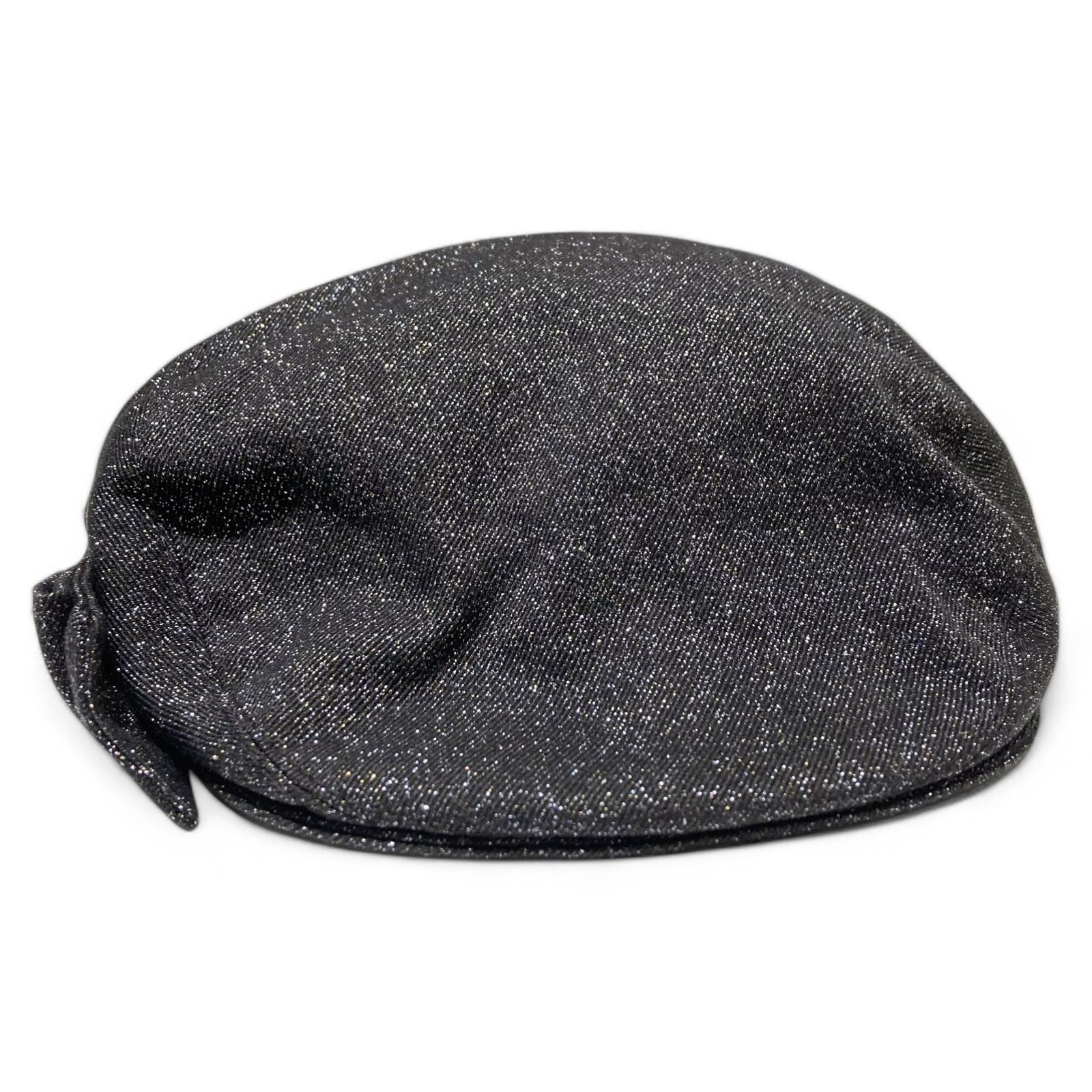 CHANEL (シャネル) ⑤ ココマーク付きリボン ラメ キャスケット