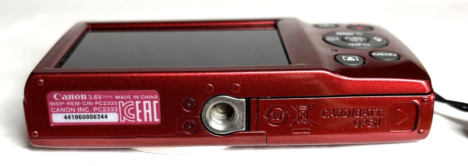 Canon IXY 200 PC2333 HD 20MP 8x デジタルカメラ Red 基本動作確認