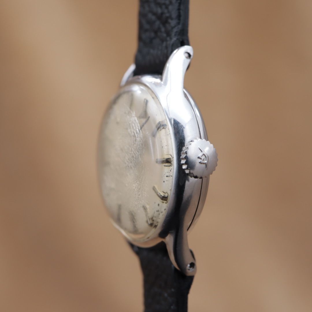 MOVADO モバード ヴィンテージ 手巻き バーインデックス シルバー SS