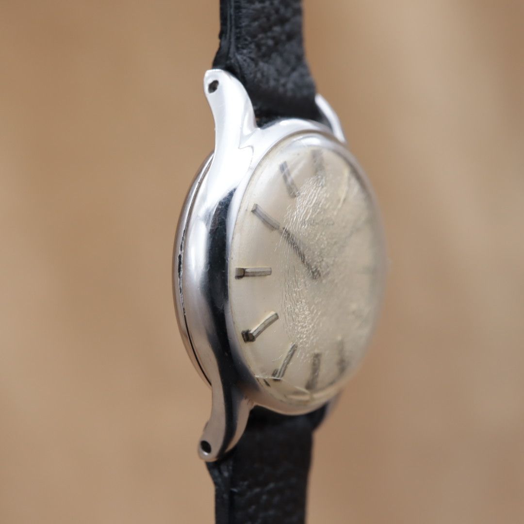 MOVADO モバード ヴィンテージ 手巻き バーインデックス シルバー SS