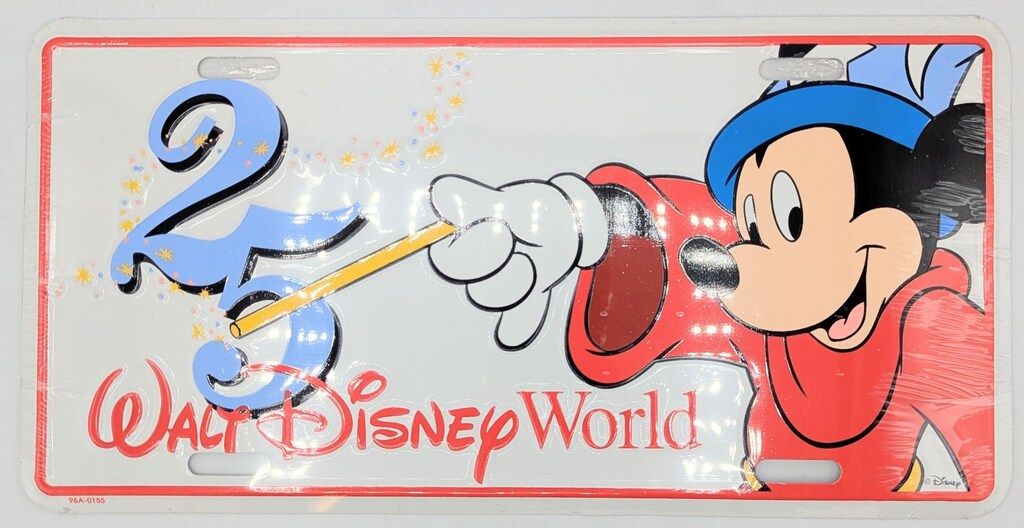 Walt Disney World ナンバープレート Disney World 25th ソーサラー