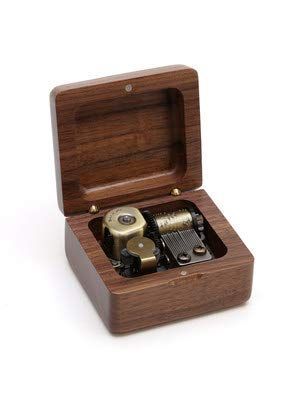 オルゴール Mini 18 Note Wind ? クルミ 木製音楽ボックス 誕生日