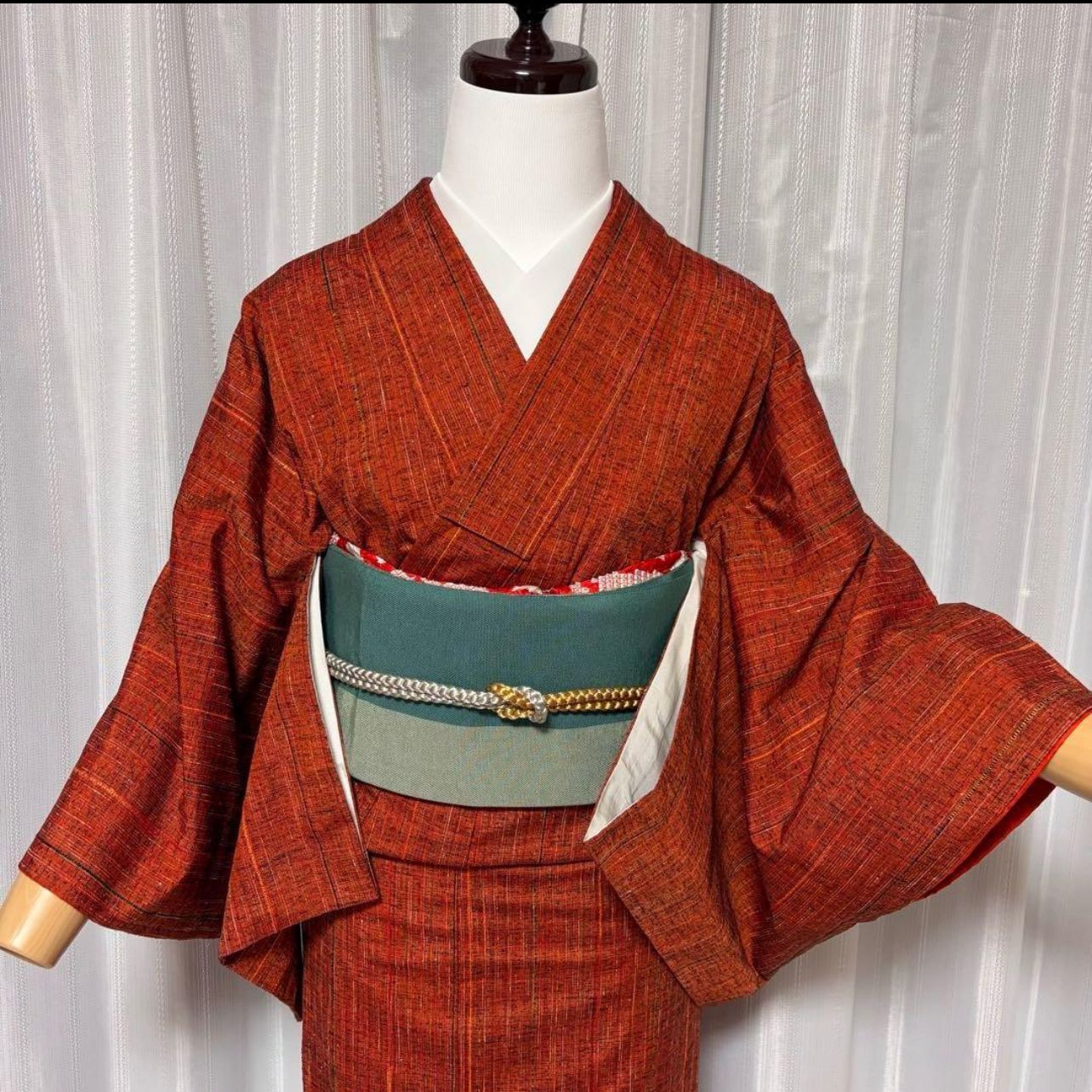 正絹 紬 ぜんまい紬系 小紋 フルセット 状態良好150〜160cm オ5 - メルカリ