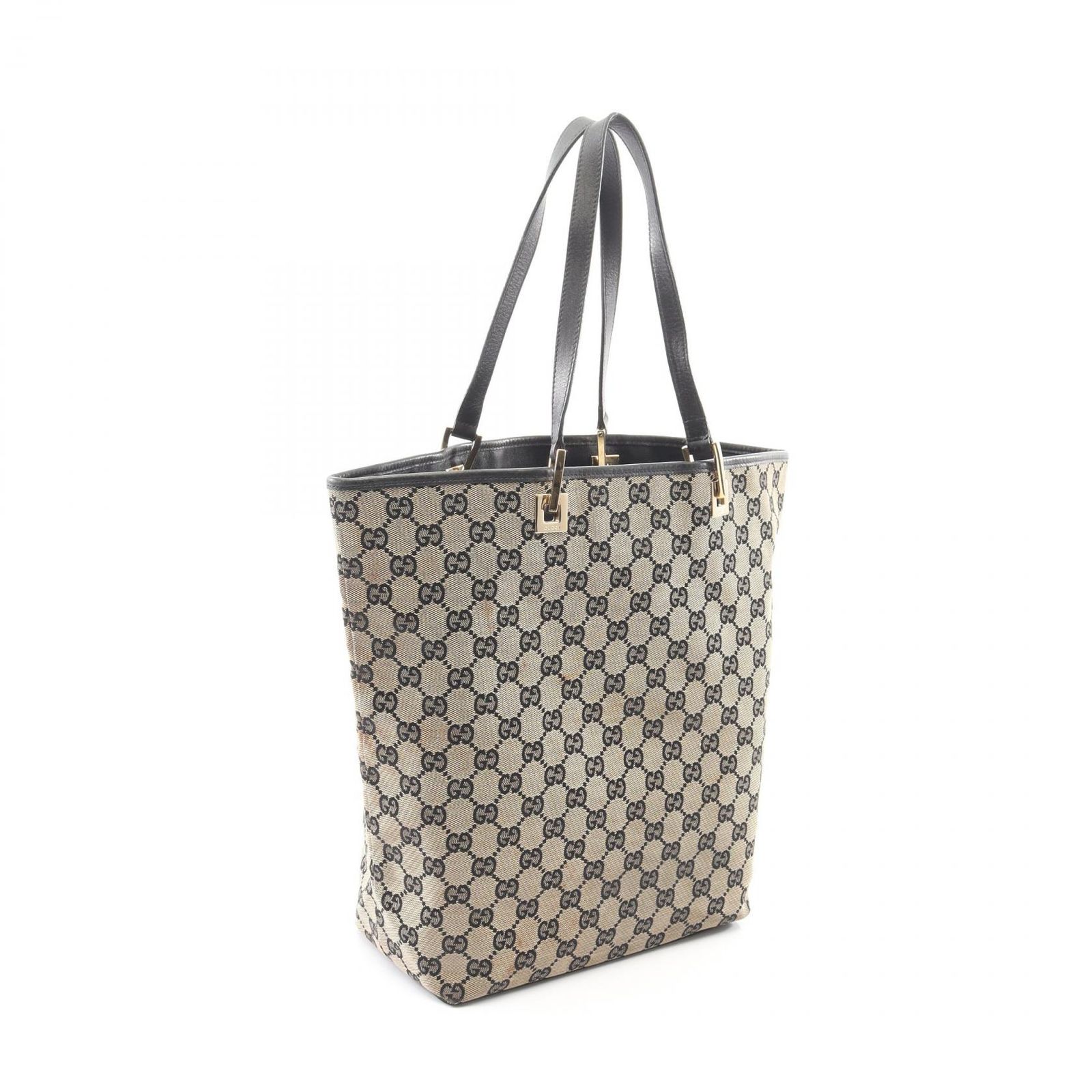グッチ GUCCI トートバッグ GGキャンバス 002 1098 ベージュ/ブラック 