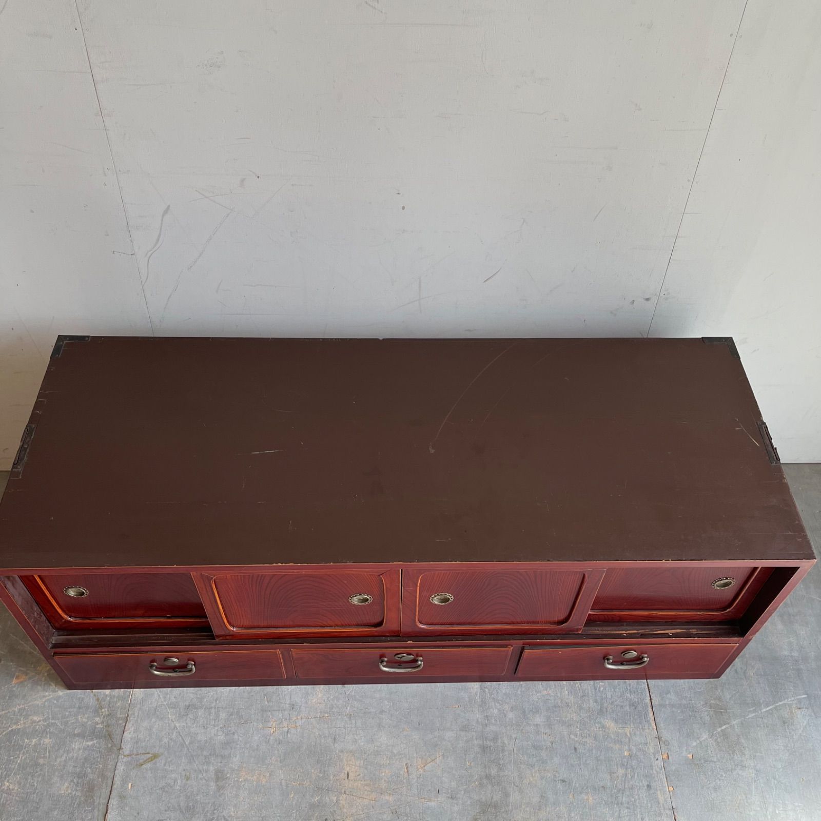 アンティーク チェスト 箪笥 ローボード ローテーブル テレビ台 昭和